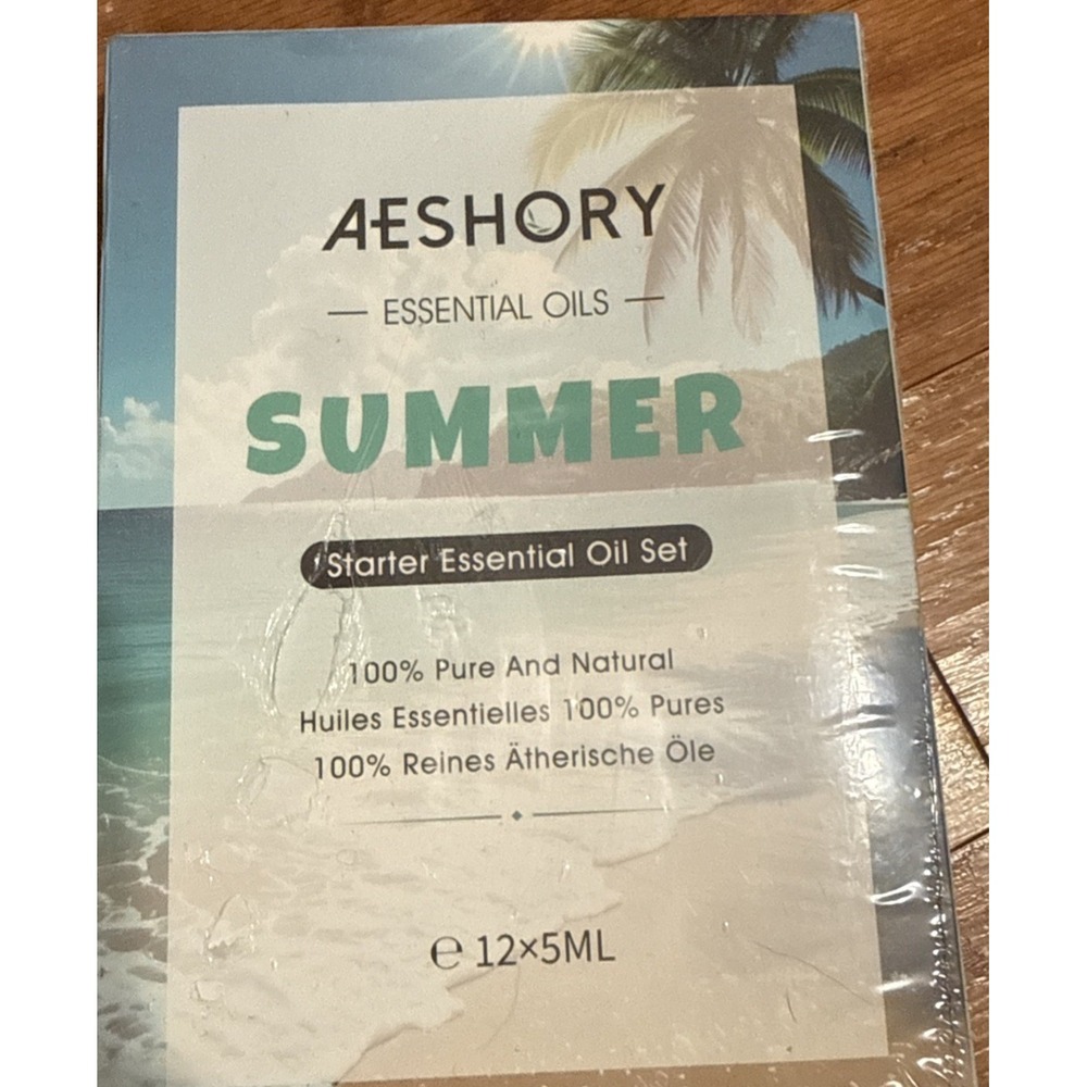 Aeshory 100% Pure Essential Oil, Aromatherapy Set of 12 (5ML) - NEW Sealed